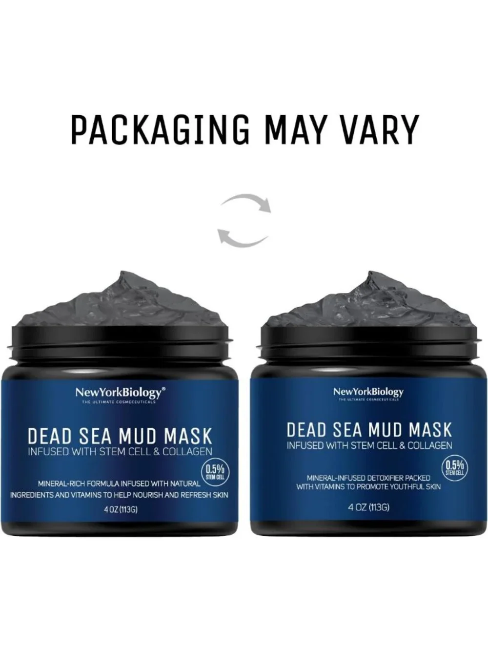 Revitalizing Dead Sea Mud Mask with Stem Cell & Collagen - 4 oz | Pore Refining